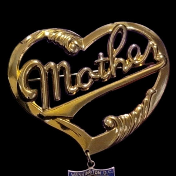 BROOCH Us Capital Building mother brooch pin goldtone - Picture 4 of 9